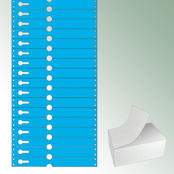 Pętelki Tyvek® 220x25,50 mm kolor niebieski, bez nadruku op. mini = 1000 szt.