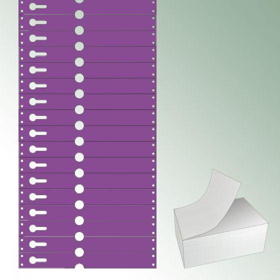 Pętelki Tyvek® 220x25,50 mm kolor liliowy, bez nadruku op. standardowe = 5000 szt.
