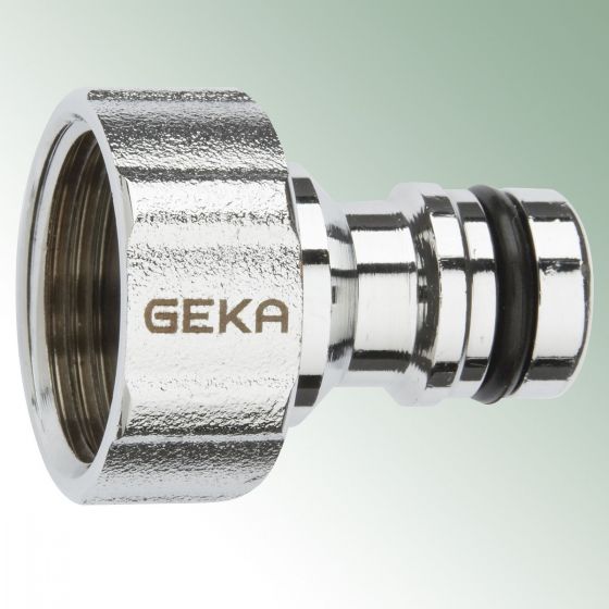 System wtykowy GEKA® plus Przyłącze kranowe 1'' GW z chromowanego mosiądzu