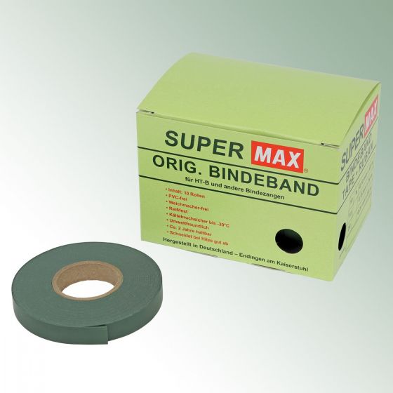 Taśma z tworzywa sztucznego Super MAX® nie zawiera PCW, zielony, 0,10 mm, rolka = 40 m