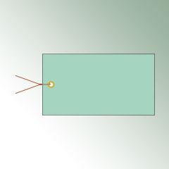 Zawieszki 12x6,5 cm kolor zielony, bez nadruku zawartość/op. = 100 szt.