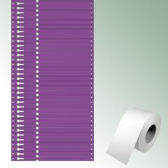 Etykiety pętlowe 220x12,75 mm kolor liliowy, bez nadruku zawartość/rolkę = 1000 szt.