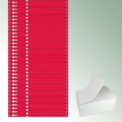 Pętelki Tyvek® 220x12,75 mm kolor czerwony, bez nadruku op. standardowe = 10 000 szt.