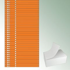 Pętelki Tyvek® 220x12,75 mm kolor pomarańcz., bez nadruku op. standardowe = 10 000 szt.