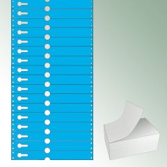 Pętelki Tyvek® 220x25,50 mm kolor niebieski, bez nadruku op. standardowe = 5000 szt.
