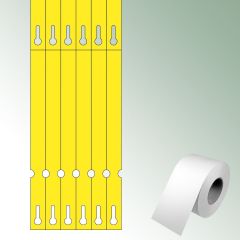 Pętelki TT 200x17 mm kolor żółty, bez nadruku zawartość/rolkę = 3000 szt.