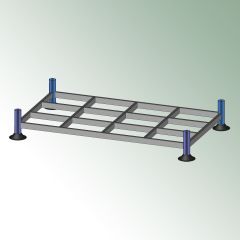 ATC Stacking Pallets Double base frame/ Double Euro rack