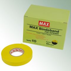 Taśma z tworzywa sztucznego do tapenera MAX® - żółty 0,10 mm rolka = 40 m