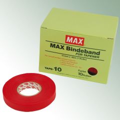 Taśma z tworzywa sztucznego do tapenera MAX® - kolor czerwony 0,10 mm, rolka = 40 m