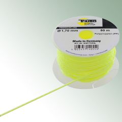 Sznur traserski/murarski żółty sygnalizacyjny, Ø 1,7 mm, rolka = 50 m, fluorescencyjny