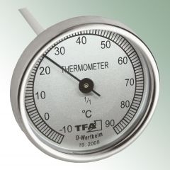 Termometr kompostowy 90°C z metalu, długość 40 cm (termometr szpilkowy)