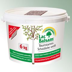 Baumstamm-Schutzfarbe 6 KG LacBalsam® - wrażliwa na mróz w tym 1 włóknina ścierna