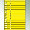 Pętelki laserowe 252x26 mm kolor żółty, bez nadruku op. = 100 arkuszy po 14 szt.