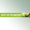 Baner reklamowy Nadszedł termin sadzenia! 350 x 50 cm zielony ze zdjęciem