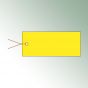 Zawieszki 12x5,0 cm kolor żółty, bez nadruku zawartość/op. = 100 szt.