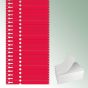 Pętelki Tyvek® 220x19,125 mm kolor czerwony, bez nadruku op. mini = 1.000 szt.