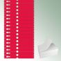 Pętelki Tyvek® 220x25,50 mm kolor czerwony, bez nadruku op. mini = 1000 szt.