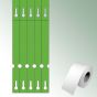 Pętelki Opti 200x20 mm kolor zielony, bez nadruku zawartość/rolkę = 3000 szt.