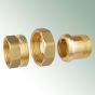 Threaded Connector with Union Nut 1 Female Thread x 1 Male Thread, Made from Brass