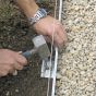 Szpile gruntowe aluminiowe do profilu aluminiowego Viaflex® długość 300 mm