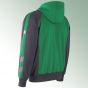 Bluza z kapturem Wiesbaden roz. 2XL - kolor zielony/ czarny
